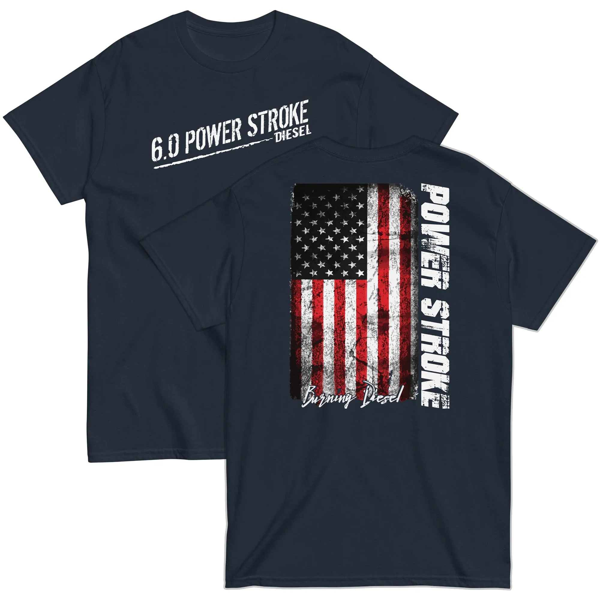 6.0 Powerstroke American Flag T-Shirt