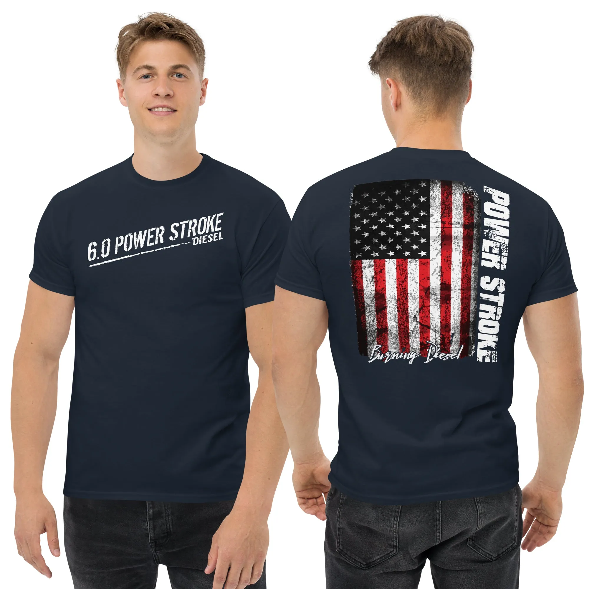 6.0 Powerstroke American Flag T-Shirt