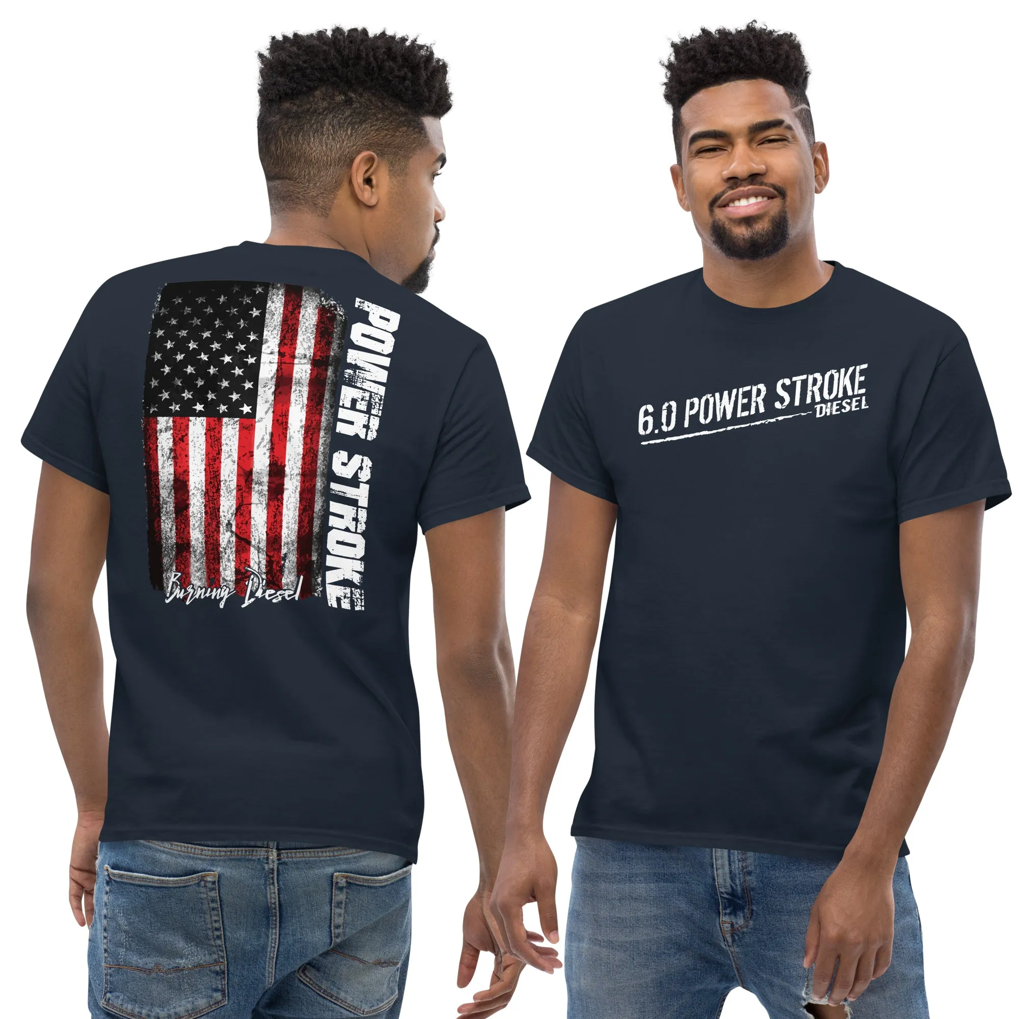 6.0 Powerstroke American Flag T-Shirt