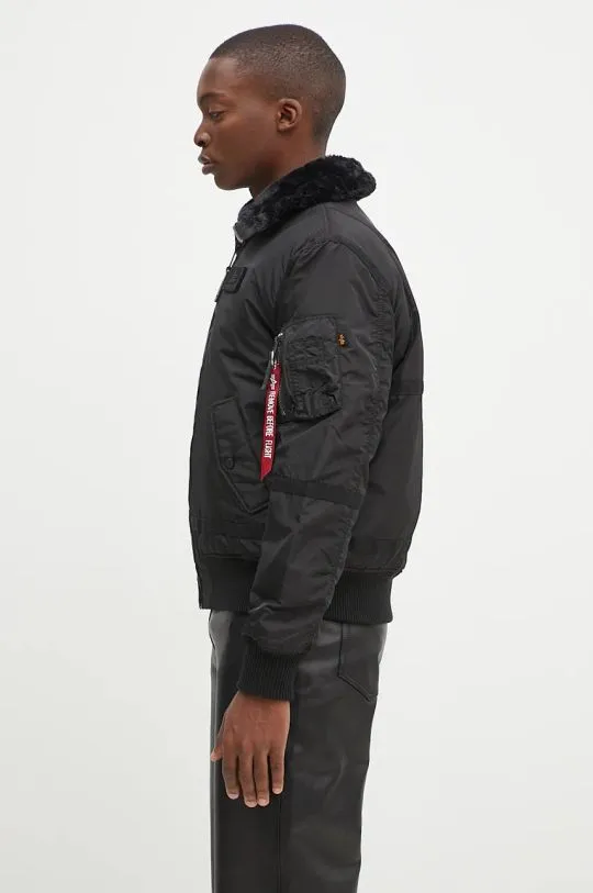 Alpha Industries jacket B15-3 men's black color 198122