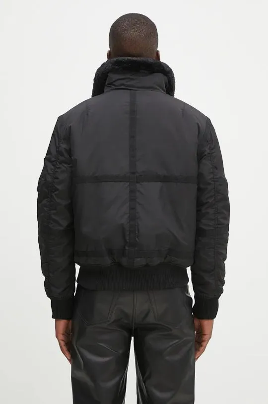 Alpha Industries jacket B15-3 men's black color 198122