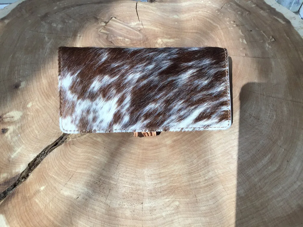 American Darling Hand Tooled Hair On Wallet