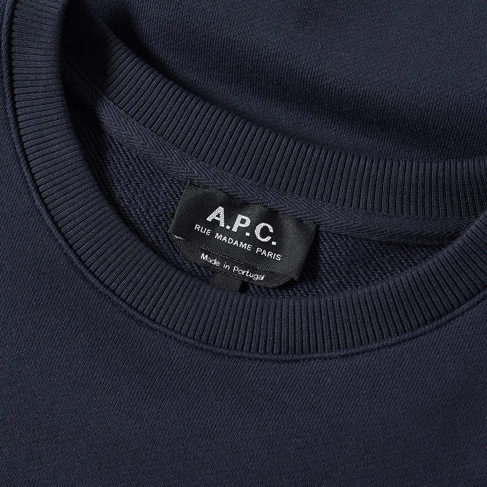 A.P.C. Atelier de Production Crew SweatDark Navy