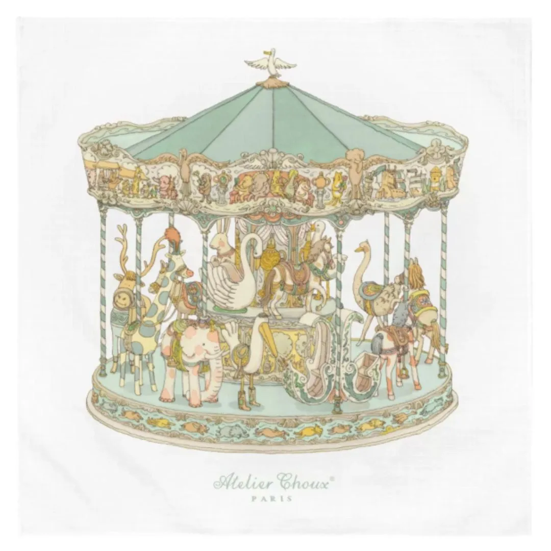 Atelier Choux Paris Swaddle Carousel Green