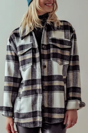 Bella Relaxed Fit Plaid Shacket