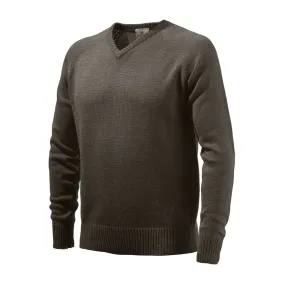 Beretta Classic V-Neck Sweater Brown