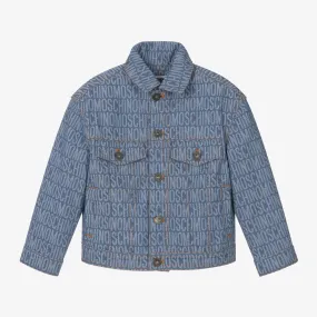 Blue Jacquard Denim Jacket