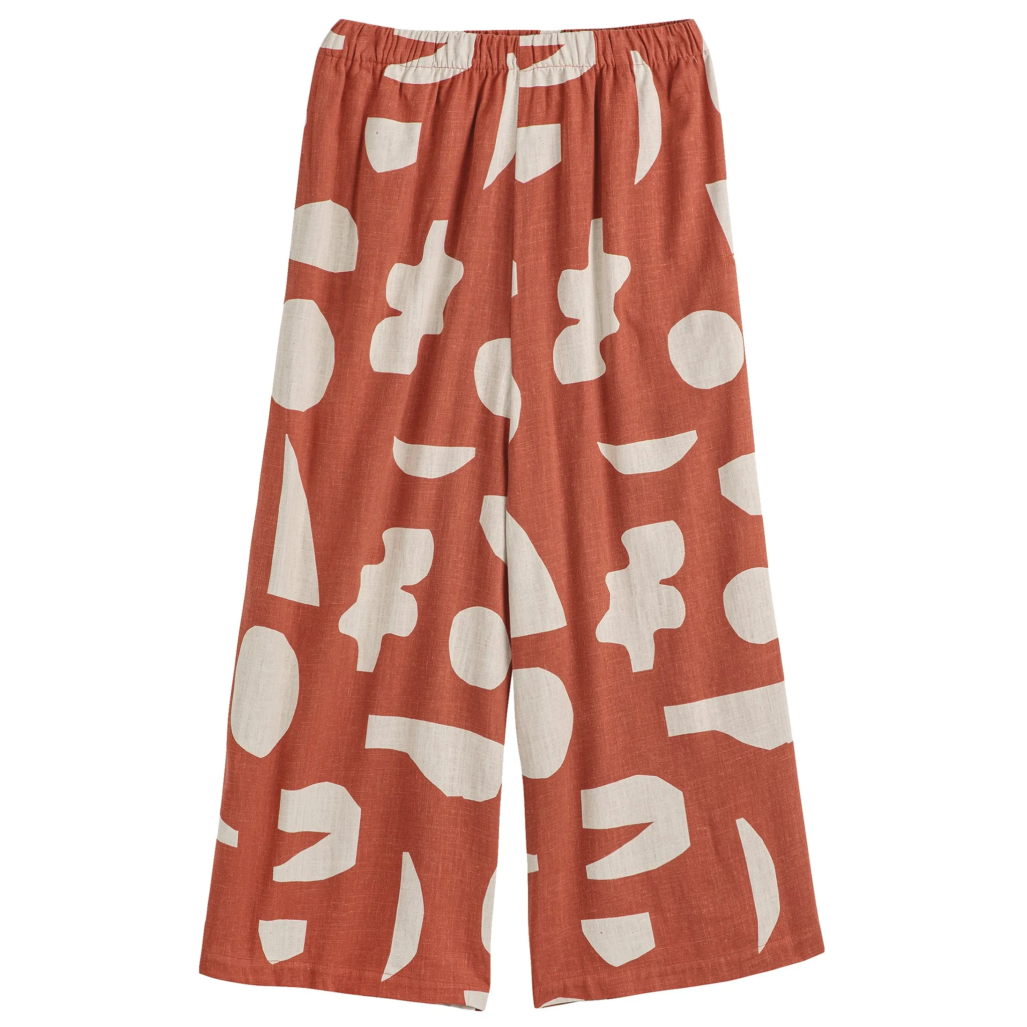 Bobo Choses Woman Summer Landscape All Over Pants Burgundy Red