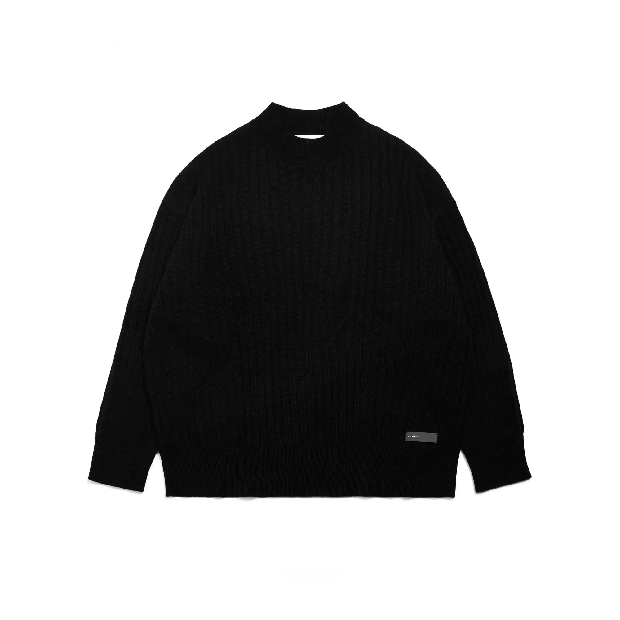 BURGUNDY GAP SWEATER-BLACK