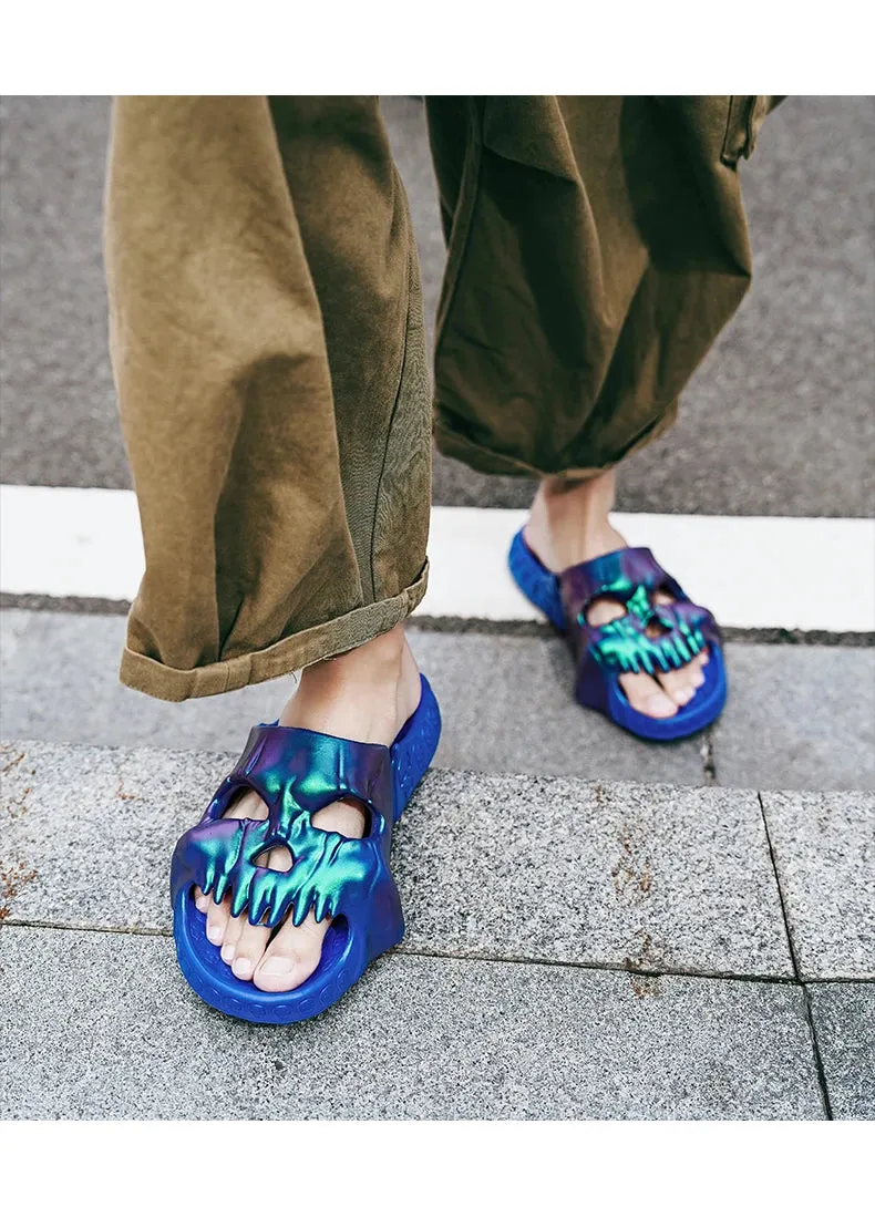 Coolest Metallic Color Skull Slides