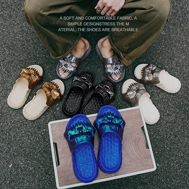 Coolest Metallic Color Skull Slides