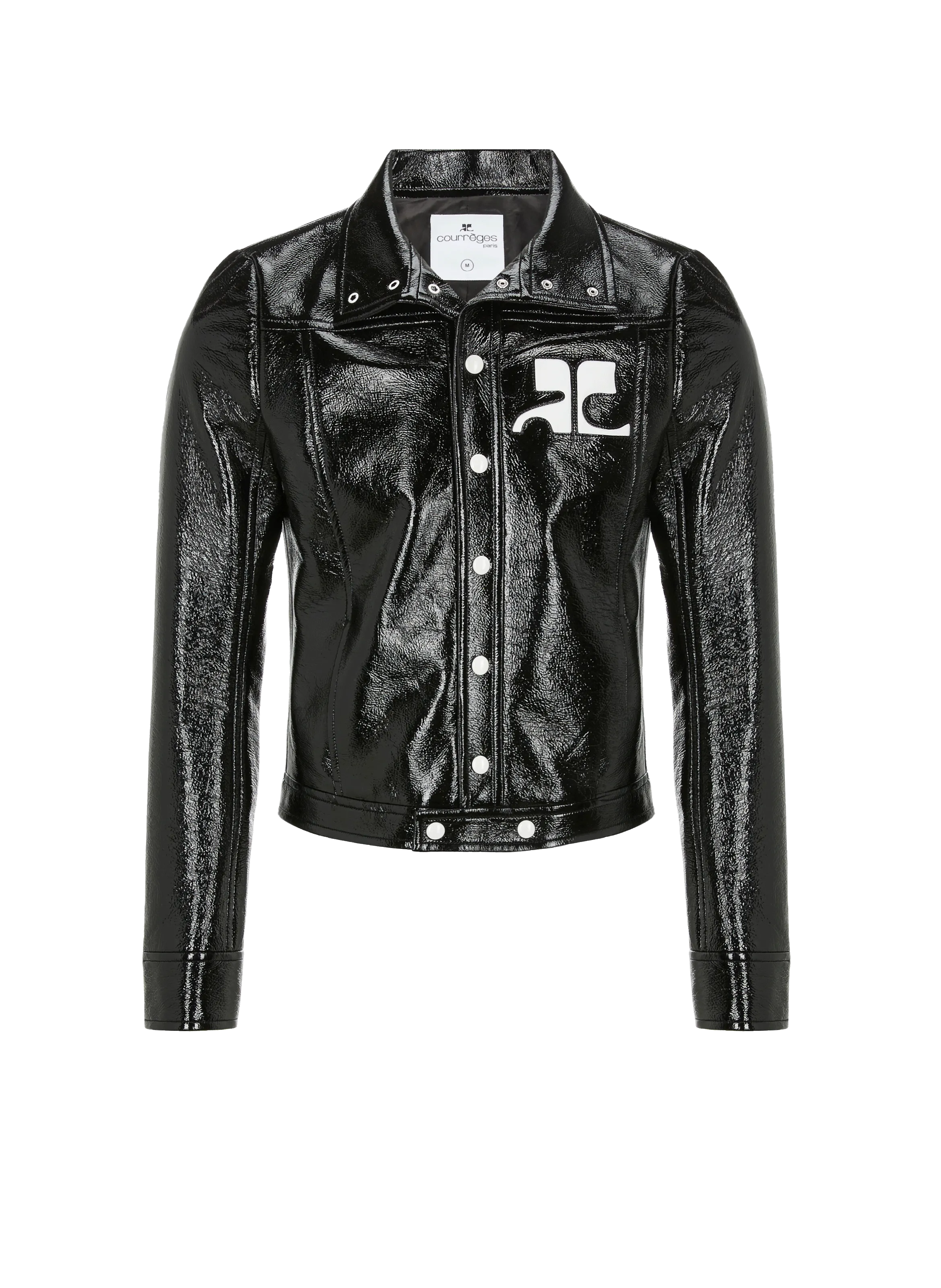 COURRÈGES  Iconic patent jacket - Black