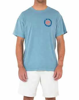 DEUS T-SHIRT CALYPSO smoked blue