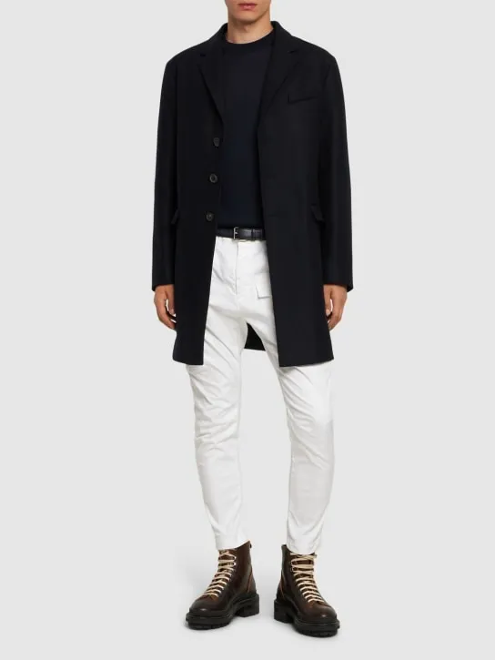 Dsquared2   Felted wool blend soft shoulder coat 