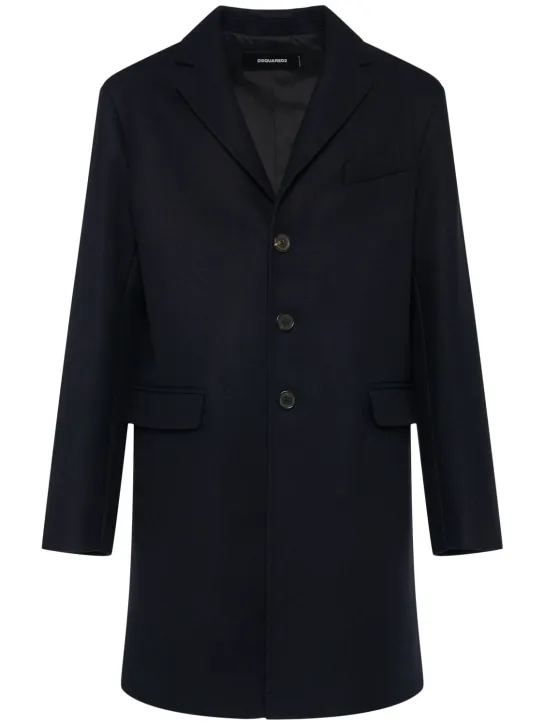 Dsquared2   Felted wool blend soft shoulder coat 