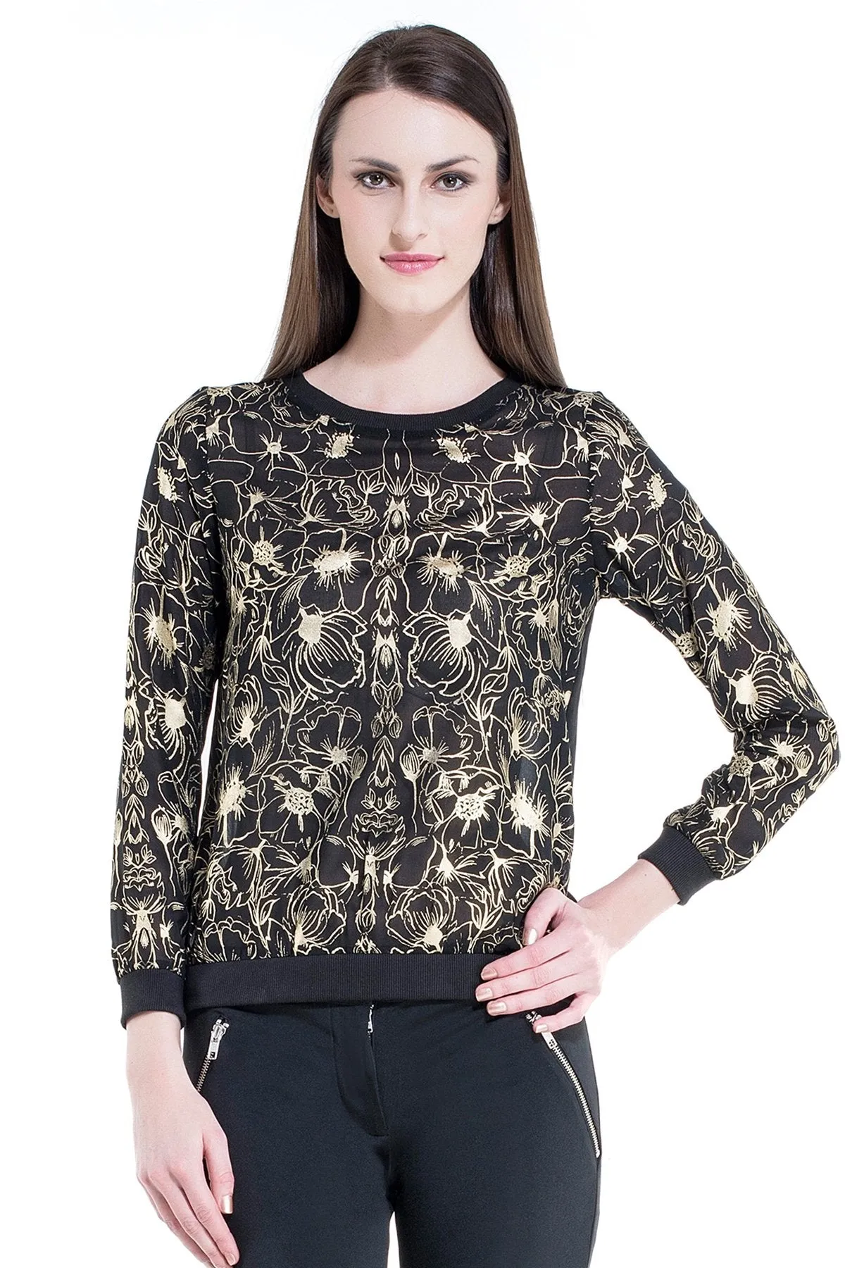 Edwarda Foil Printed T-Shirt