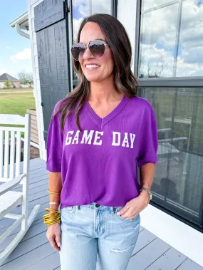 GAMEDAY Sweater in Purple