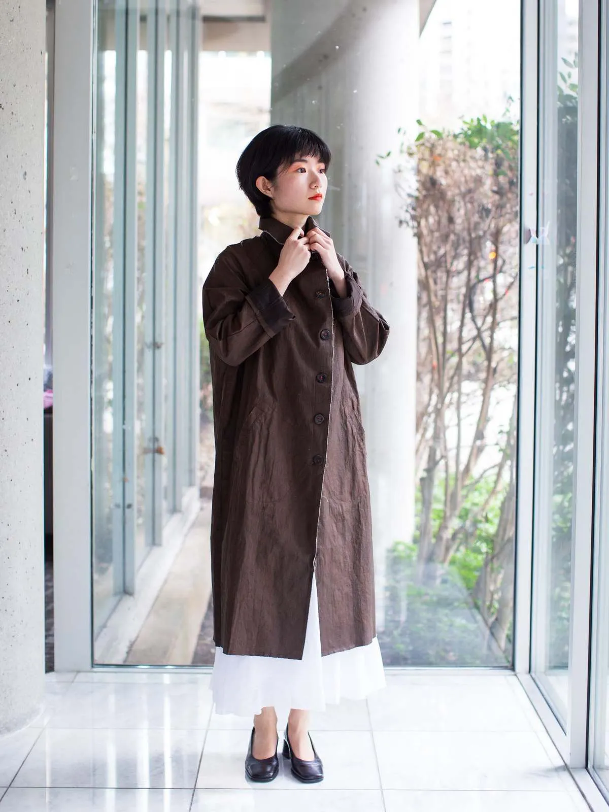 H+ Hannoh Wessel Maya Coat - Brown