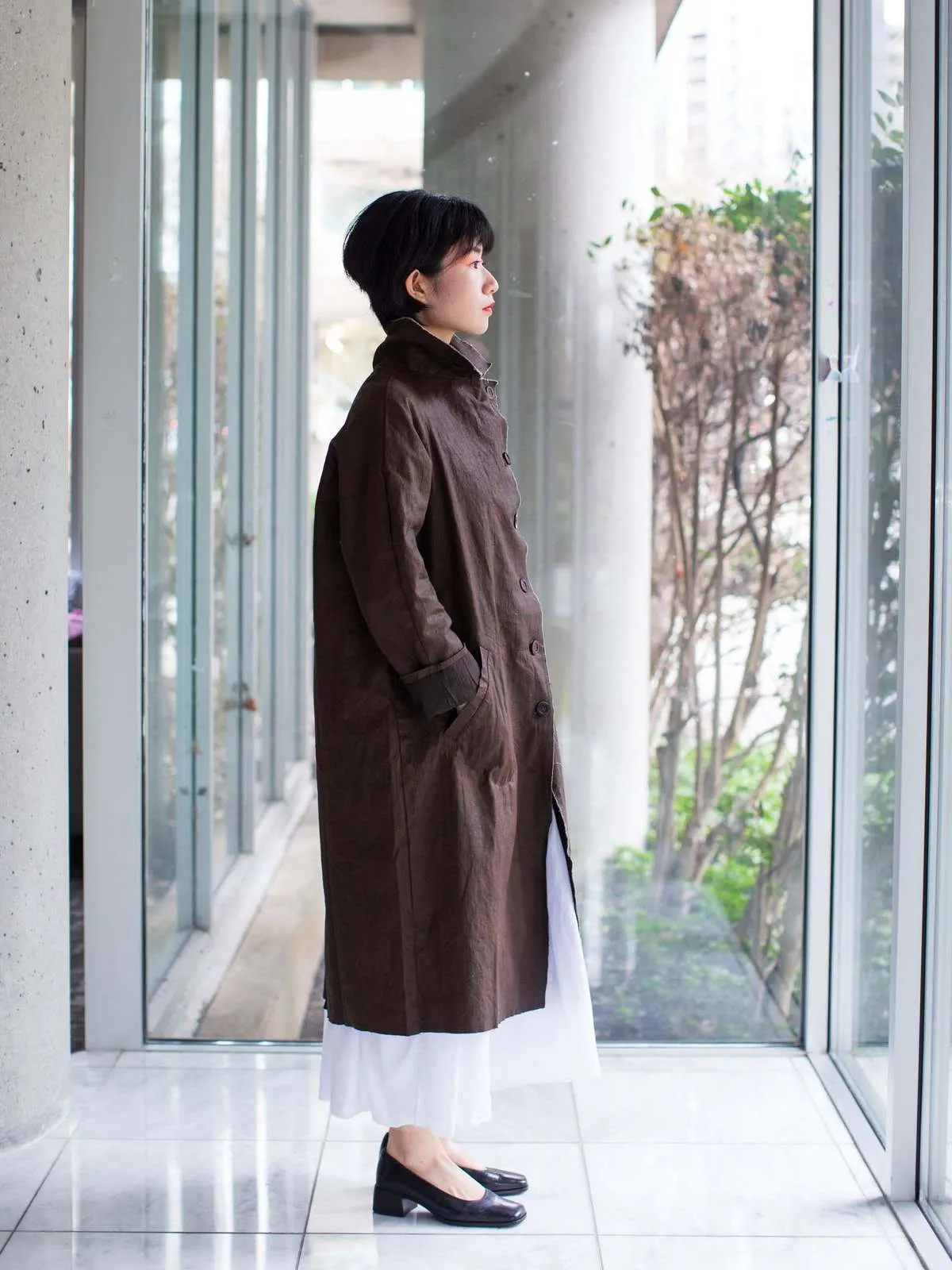 H+ Hannoh Wessel Maya Coat - Brown