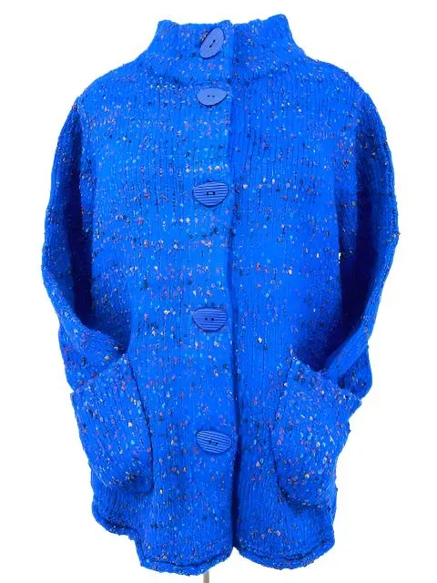 Habitat Confetti Scoop Pocket Cardigan/Sapphire