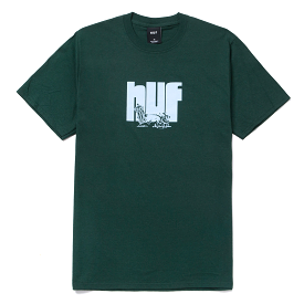 HUF T-SHIRT HYDRATE SS DARK GREEN