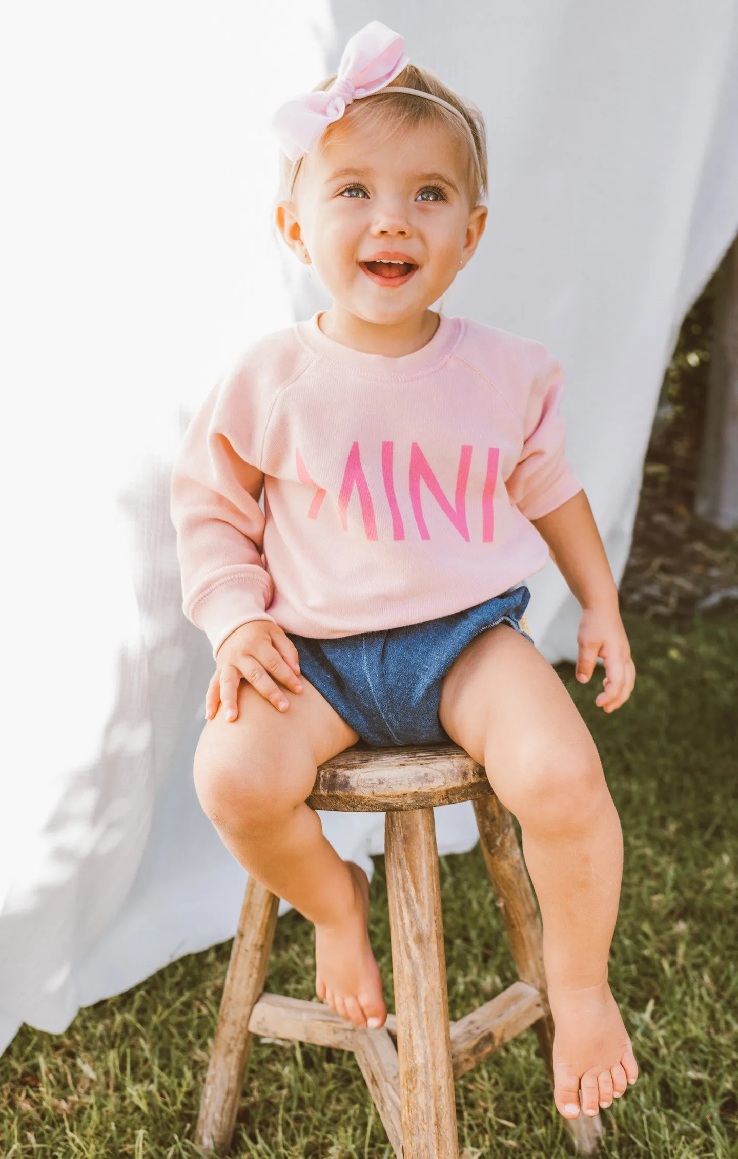 Jack Sweatshirt ~ Pink Mini Graphic