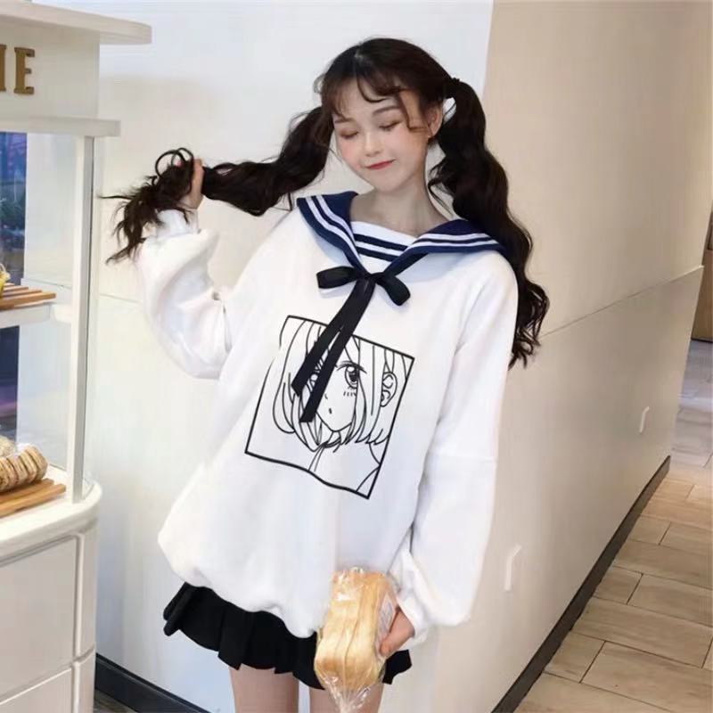 JAPANESE CUTE BOW HOODIE BY23045