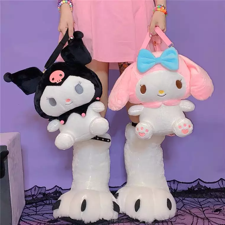 JAPANESE CUTE CARTOON KUROMI PLUSH BACKPACK BY70118