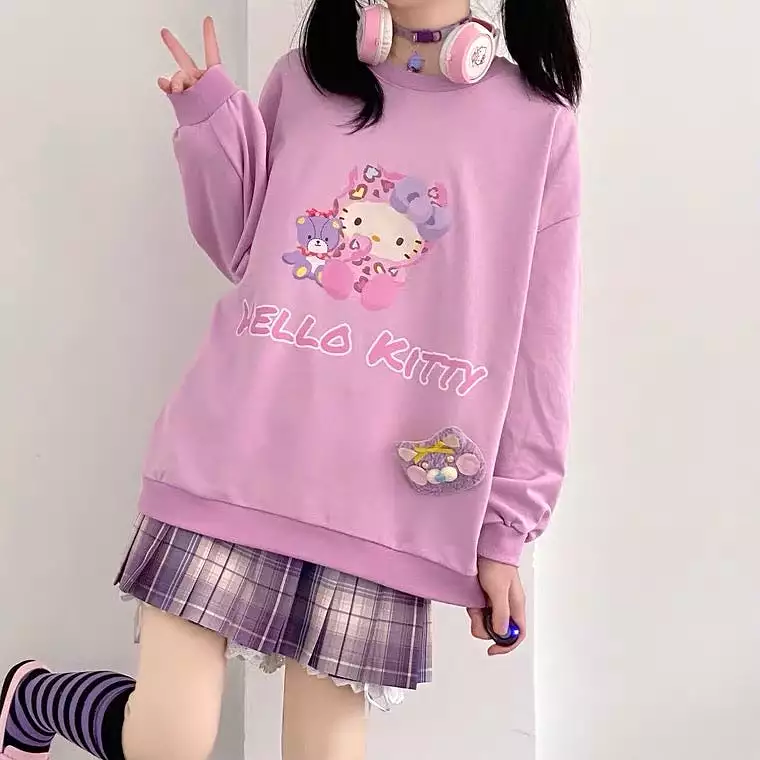 JAPANESE CUTE “HELLO KITTY” SWEATSHIRT BY90020