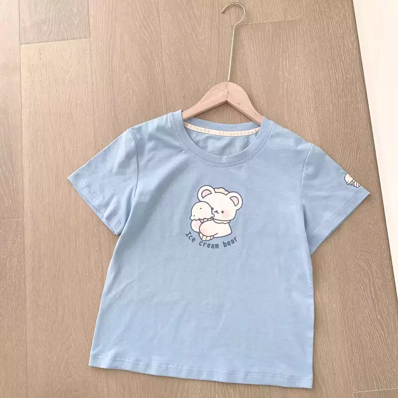 Japanese cute softgirl cartoon T-shirt BY7092