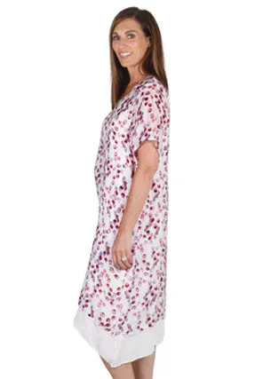 Jillian Leaf Print Dress (pink only)