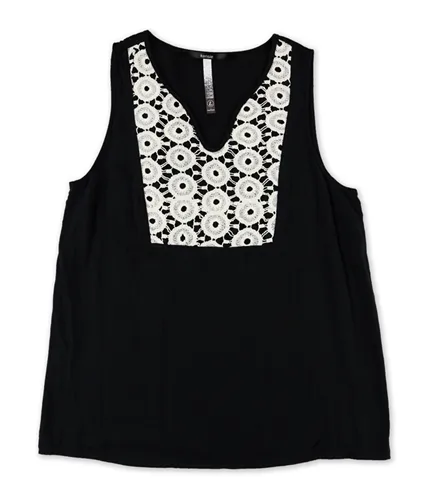 Kensie Womens Crochet Tank Top