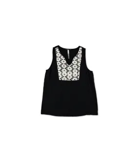 Kensie Womens Crochet Tank Top