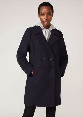 Lucine Double Breasted Wool Coat