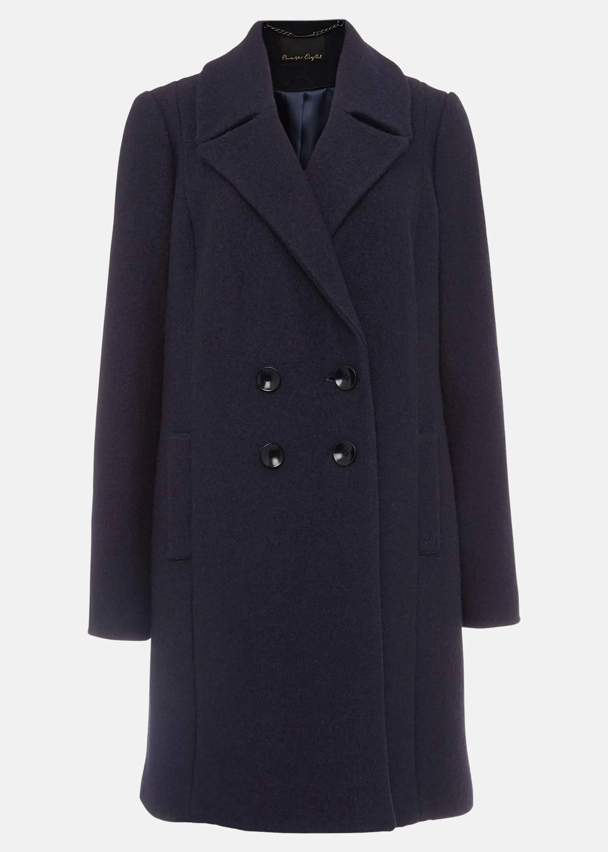 Lucine Double Breasted Wool Coat