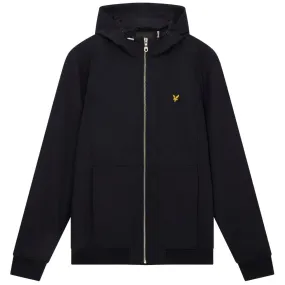 Lyle & Scott Branded Dark Navy Hooded Softshell Jacket