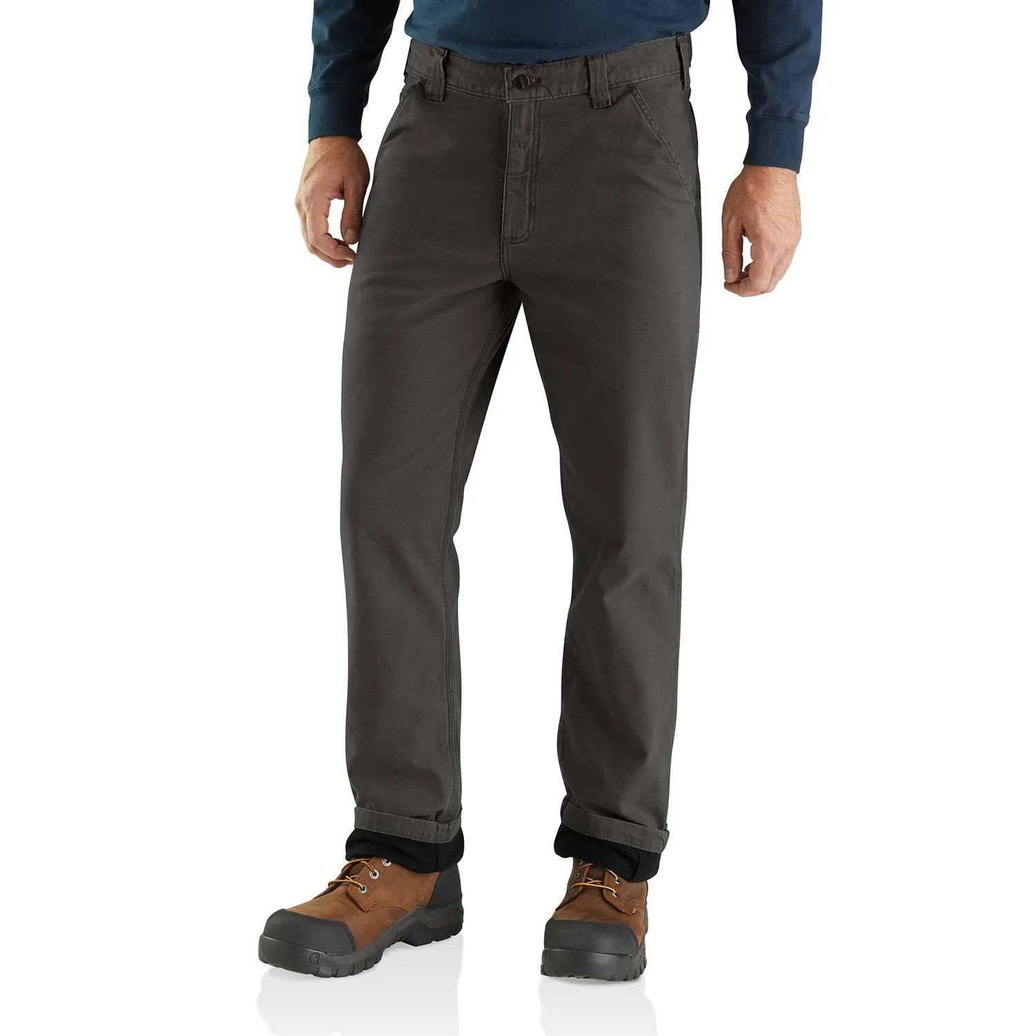 MEN’S CARHARTT FLEECE-LINED UTILITY WORK PANT RUGGED FLEX RELAXED FIT CANVAS