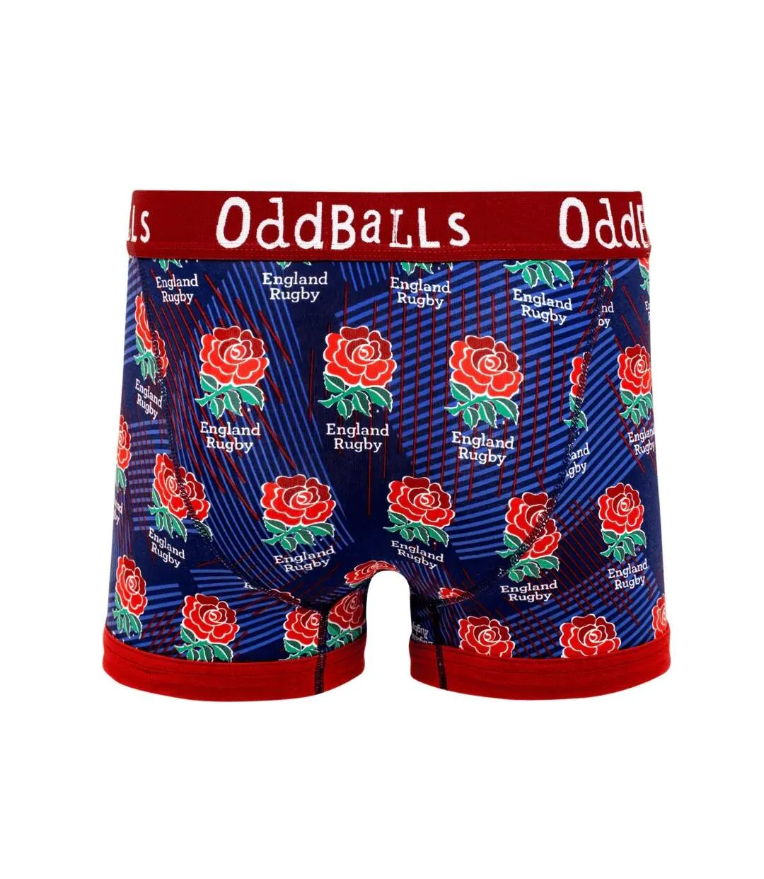 Mens alternate england rugby boxer shorts blue/red OddBalls