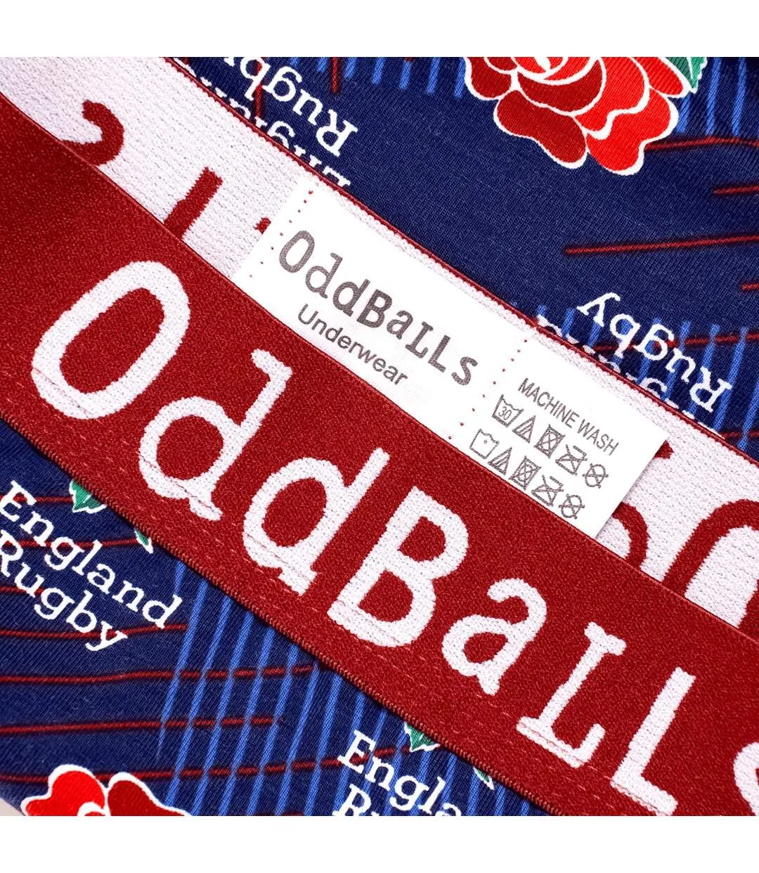 Mens alternate england rugby boxer shorts blue/red OddBalls