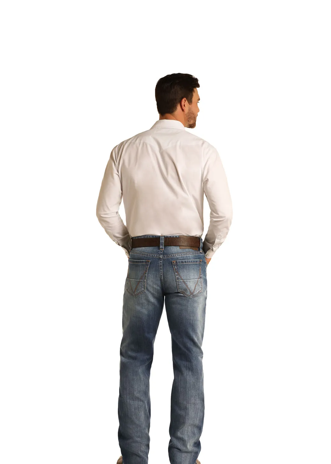 Mens Panhandle Slim Double Barrel Jeans