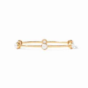 Milano Luxe Gold Pearl - Medium Bangle Bracelet by Julie Vos