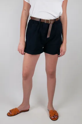 Motel - Shorts con elastico in vita e tasca sfrangiata