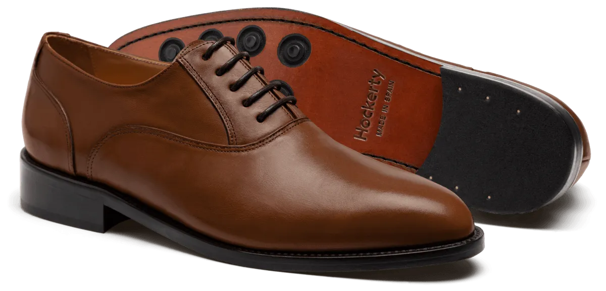 Oxford shoes in brown leather & suede