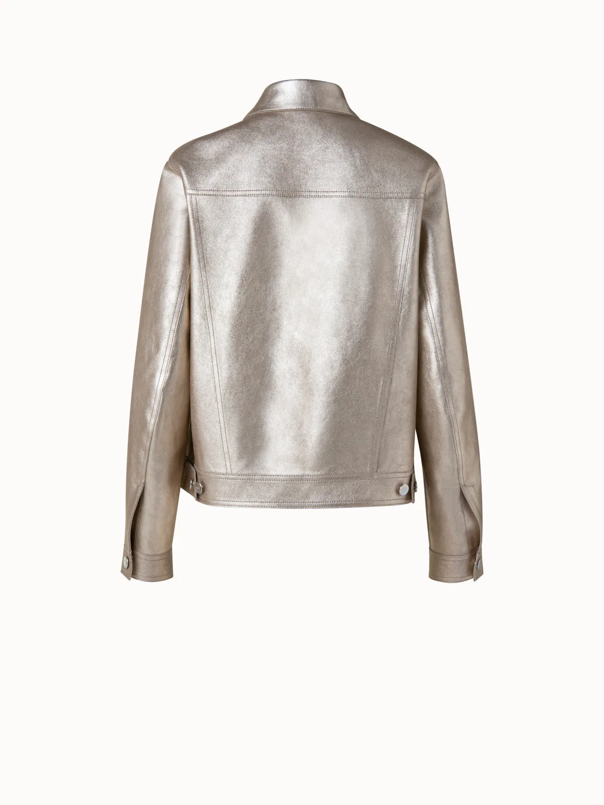 Pearlized Nappa Leather Jacket