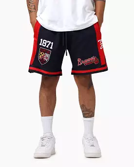 Pro Standard Atlanta Braves Fast Lane 2.0 Shorts Midnight/Red