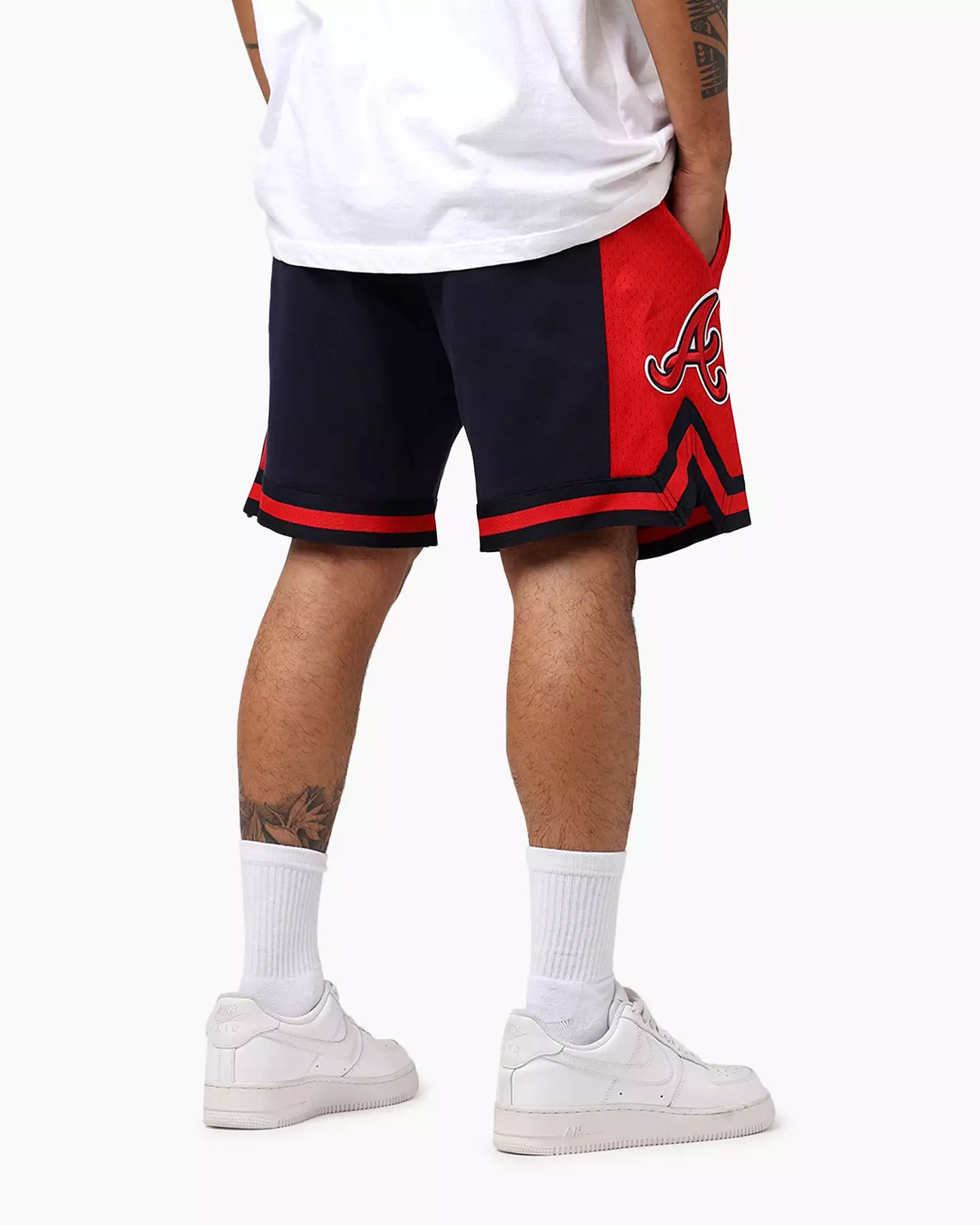 Pro Standard Atlanta Braves Fast Lane 2.0 Shorts Midnight/Red