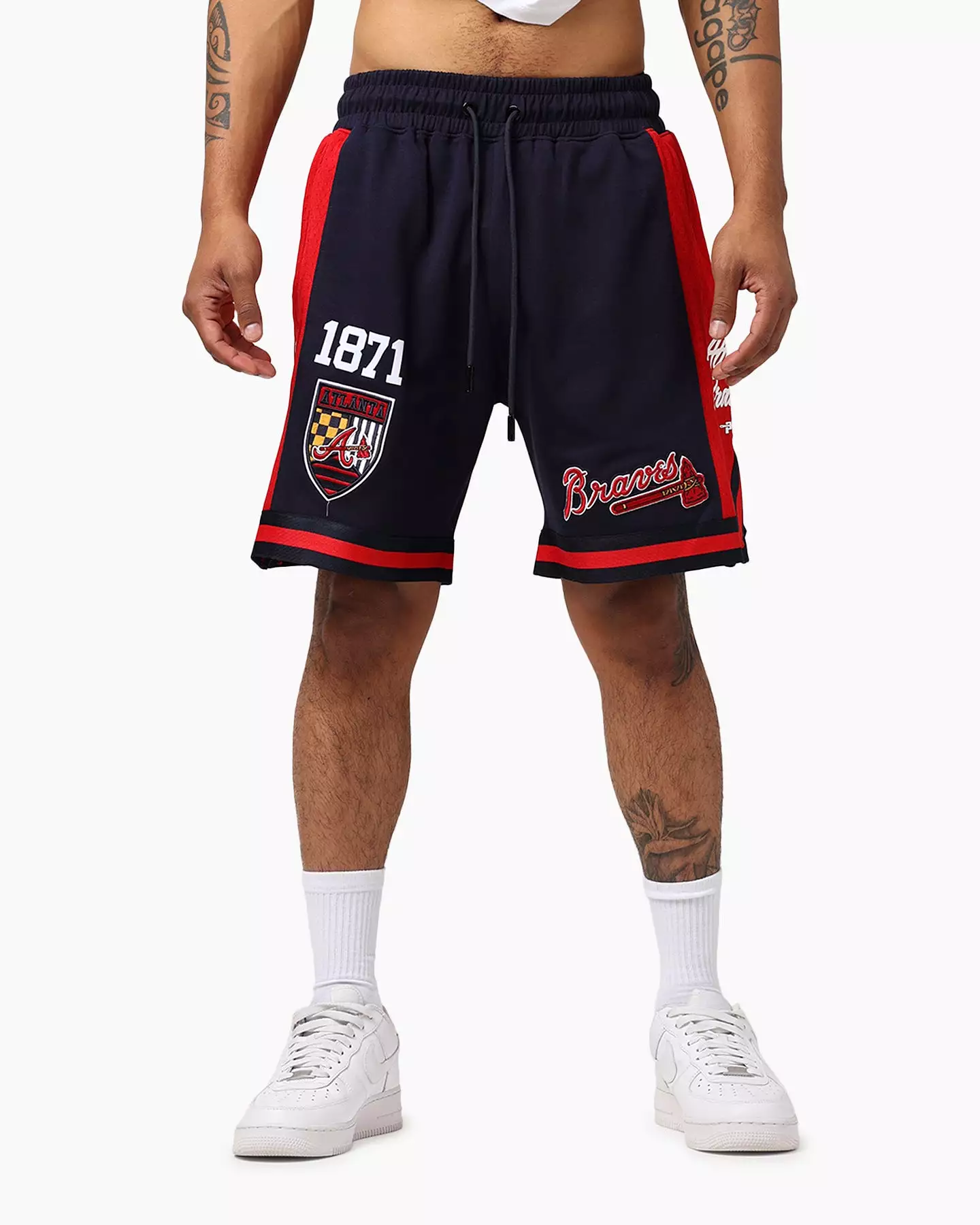 Pro Standard Atlanta Braves Fast Lane 2.0 Shorts Midnight/Red