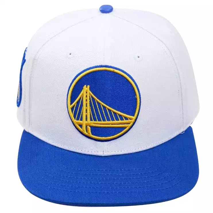 Pro Standard Golden State Warriors Logo Snapback Hat (White)