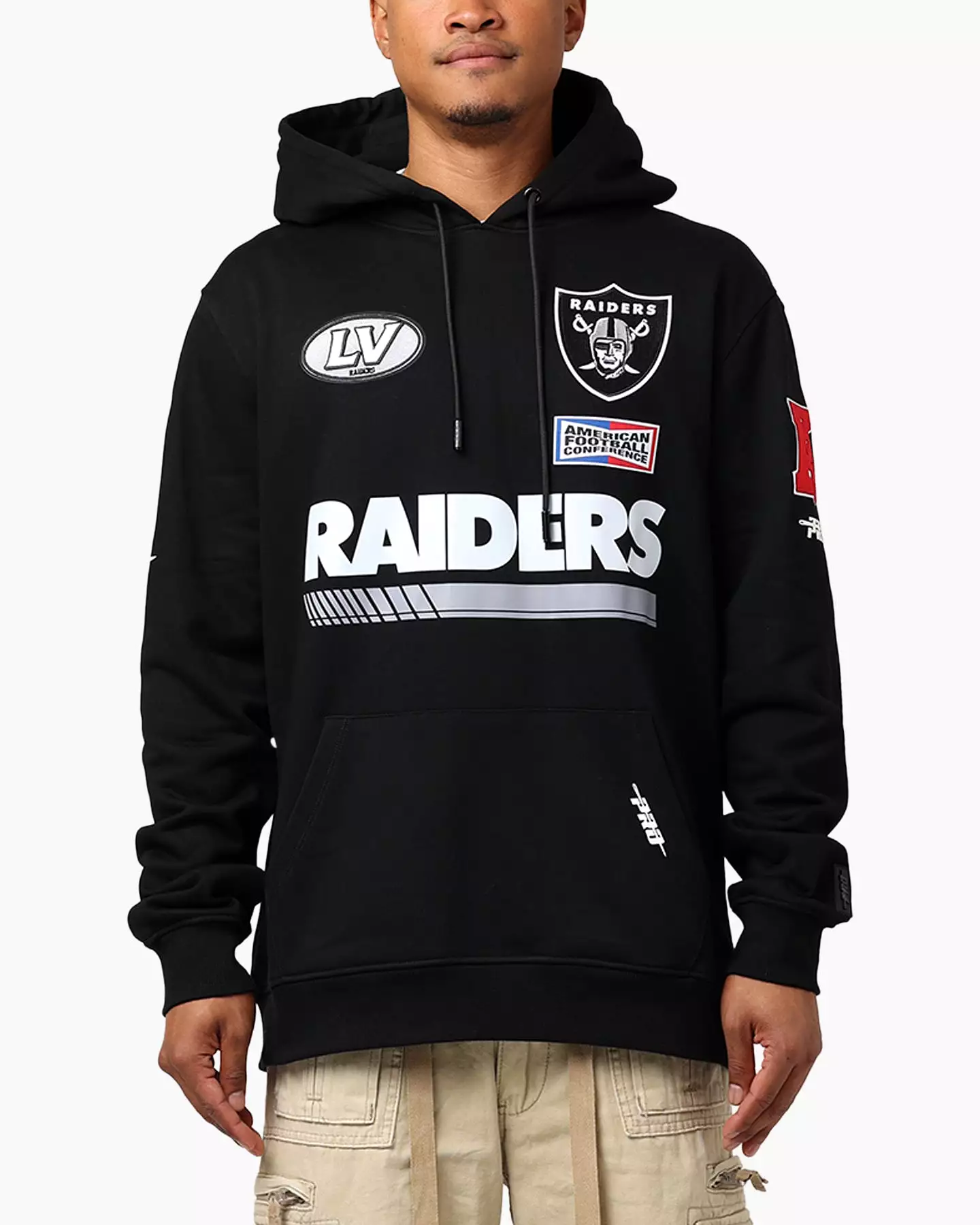 Pro Standard Las Vegas Raiders Fast Lane Hoodie Black