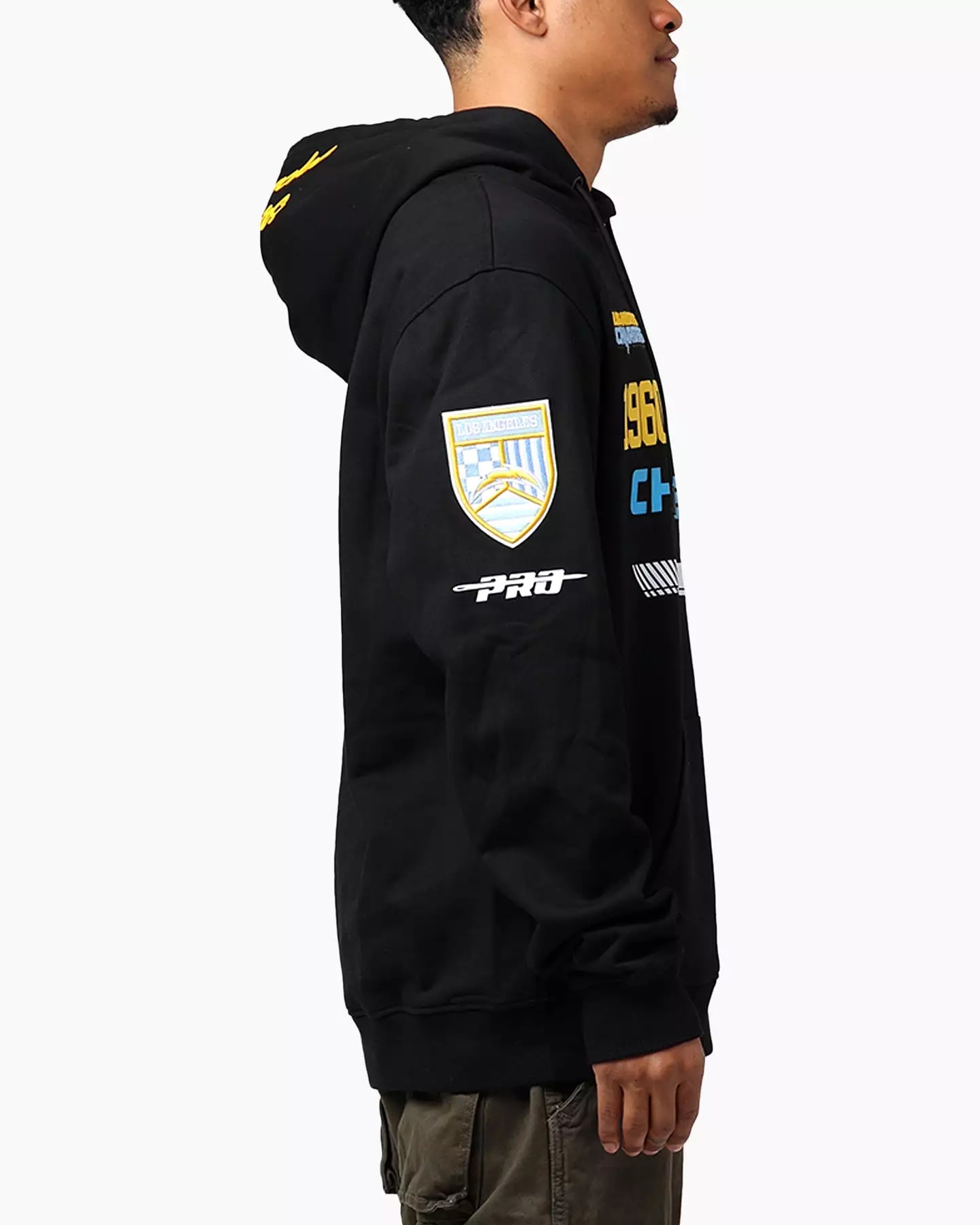 Pro Standard Los Angeles Chargers Fast Lane Hoodie Black